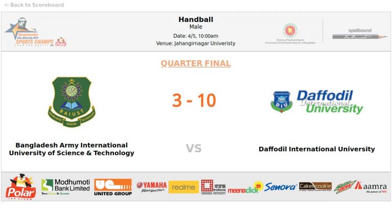 Read more about the article Bangladesh Army International University of Science and Technology VS Daffodil International University